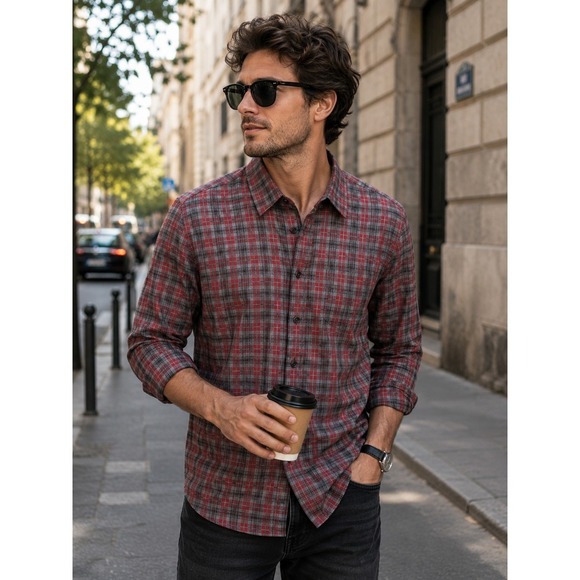 Jos. A. Bank Other - Jos A Bank Traveler's Collection Plaid Button Down 2XL Tall Slim Fit Cotton